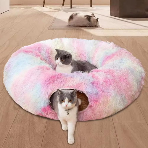 cabane_pour_chat_tunnel_arc_en_ciel