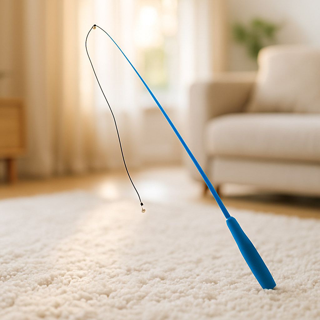 canne-a-peche-chat-plumtoy-bleue
