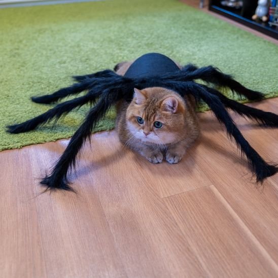 Déguisement pour-chat-Halloween-araignée-géante