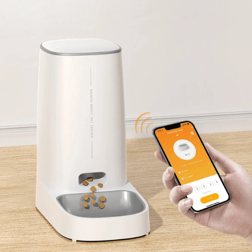 DISTRIBUTEUR CROQUETTE CHAT AUTOMATIQUE | WIFI - Leschamour