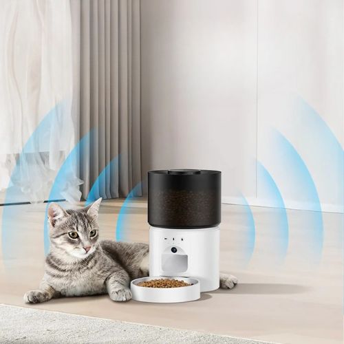 DISTRIBUTEUR DE CROQUETTES AUTOMATIQUE POUR CHAT | AVEC CAMERA - Leschamour