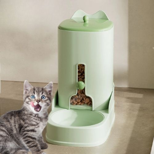 distributeur-de-croquettes-chat-vert