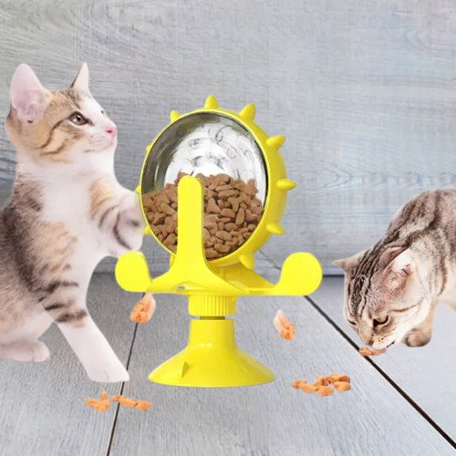 DISTRIBUTEUR DE CROQUETTES POUR CHAT | WHEELCAT™ - Leschamour