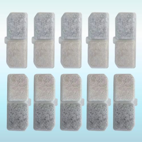 FILTRE POUR FONTAINE A EAU CHAT | LOT DE 10 FILTRES POUR FONTAINE CARREE 3 L