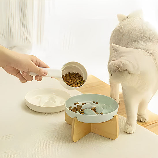 GAMELLE ANTI GLOUTON CHAT | SURÉLEVÉE