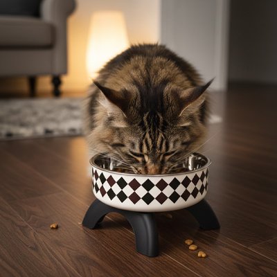 Gamelle haute pour chat
