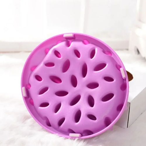 GAMELLES ANTI GLOUTON CHAT | VIOLETTE EN SILICONE