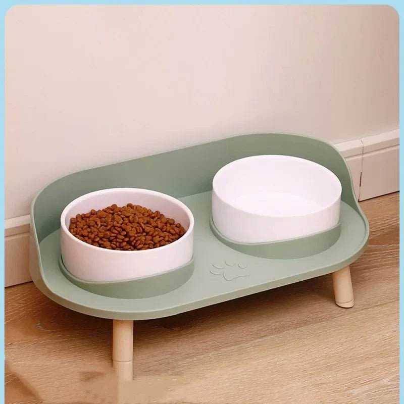 GAMELLES CHAT | EN PLASTIQUE SUR PIEDS - Leschamour