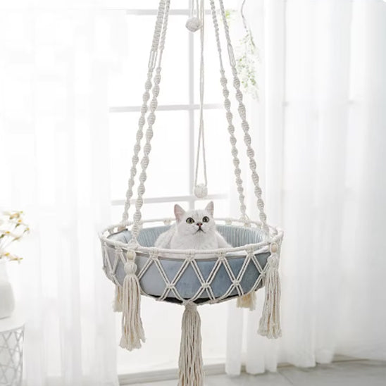 hamac-pour-chat-macramé