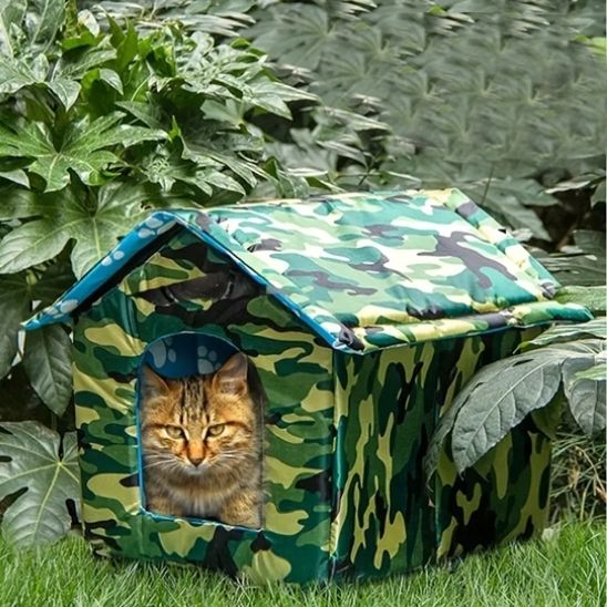 niche-chat-exterieur-camouflage