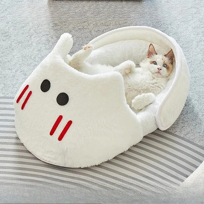 PANIER POUR CHAT ORIGINAL | CHAUSSON BLANC