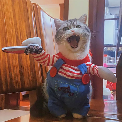 DÉGUISEMENT POUR CHAT HALLOWEEN | COUTEAU