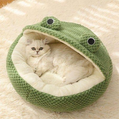 Cocon chat grenouille panier