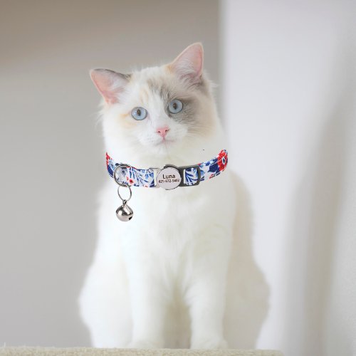 COLLIER CHAT PERSONNALISÉ | FLOWERCAT™ - Leschamour