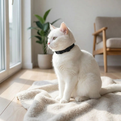 collier chat sécurité libération rapide noir