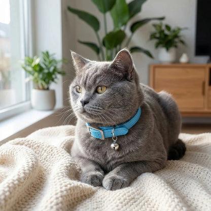 COLLIER CUIR CHAT | ANTI-ÉTRANGLEMENT - Leschamour
