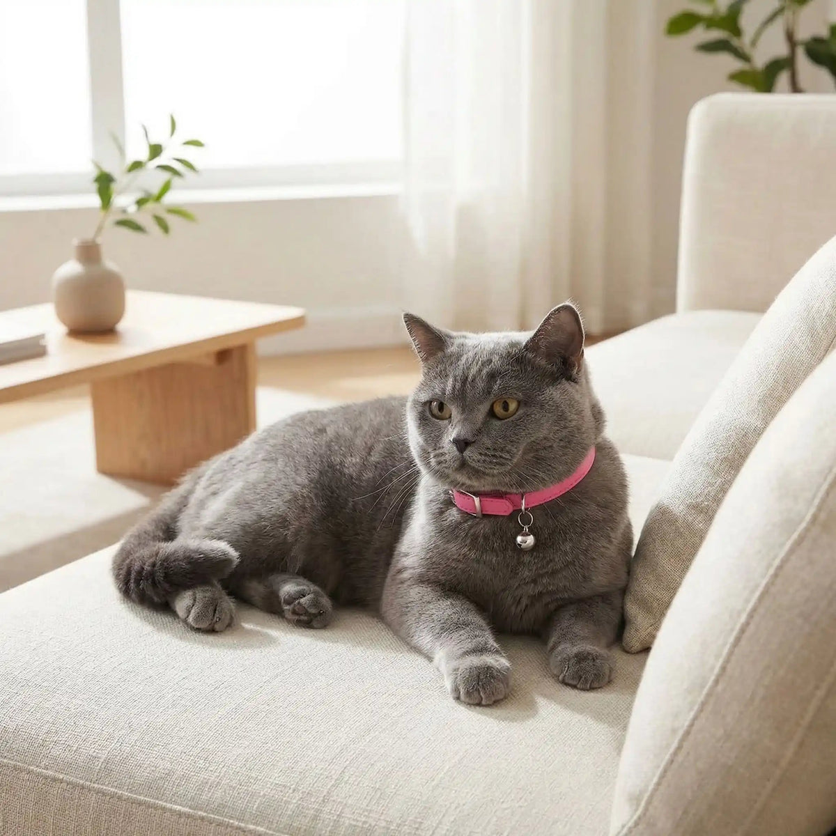 COLLIER CUIR CHAT | ANTI-ÉTRANGLEMENT - Leschamour