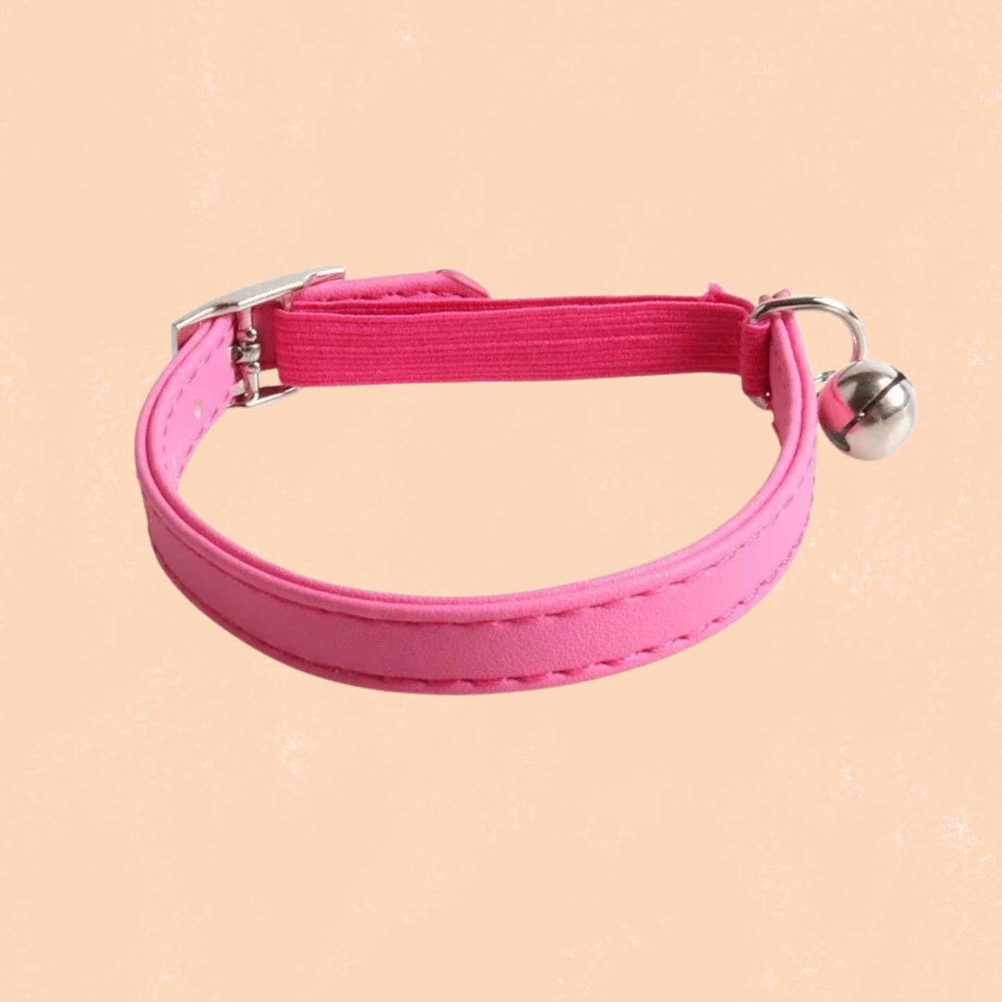Collier cuir chat anti étranglement
