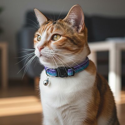 COLLIER POUR CHAT ANTI ÉTRANGLEMENT | VIOLET - Leschamour