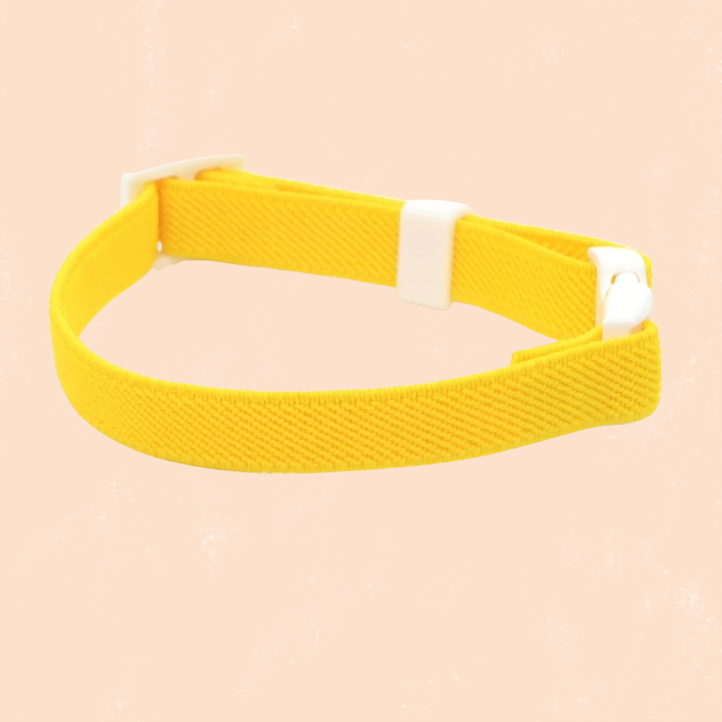 Collier pour chat sécurité jaune élastique