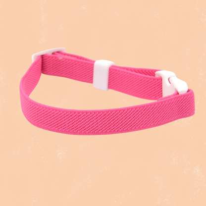 Collier pour chat sécurité rose élastique