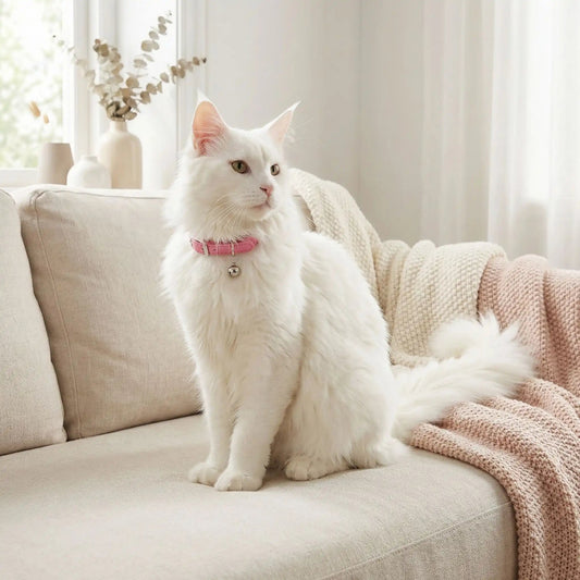 COLLIER SÉCURITÉ CHAT | ROSE - Leschamour
