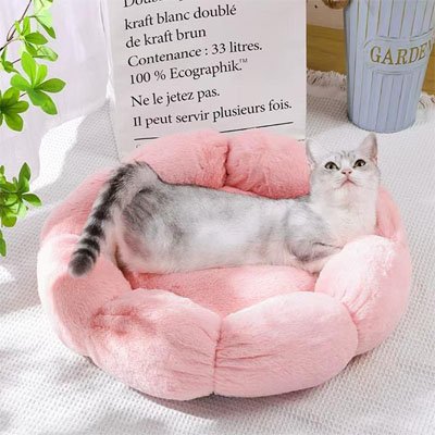 coussin-moelleux-pour-chat-rose