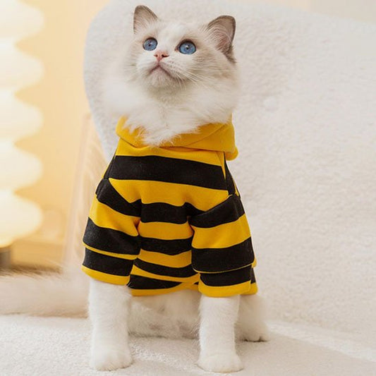 Déguisement-pour-chat-halloween-abeille-mignonne
