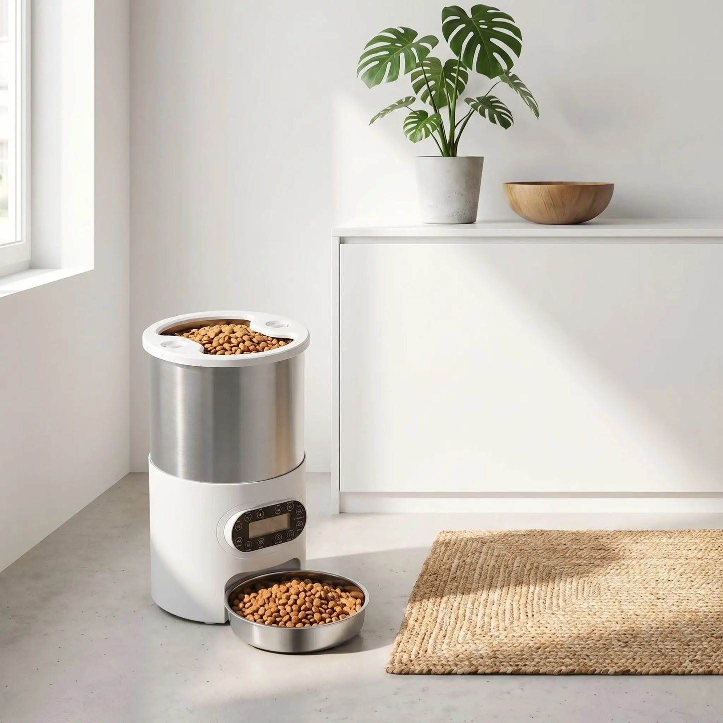 Distributeur automatique croquettes chat 4.5L programmable