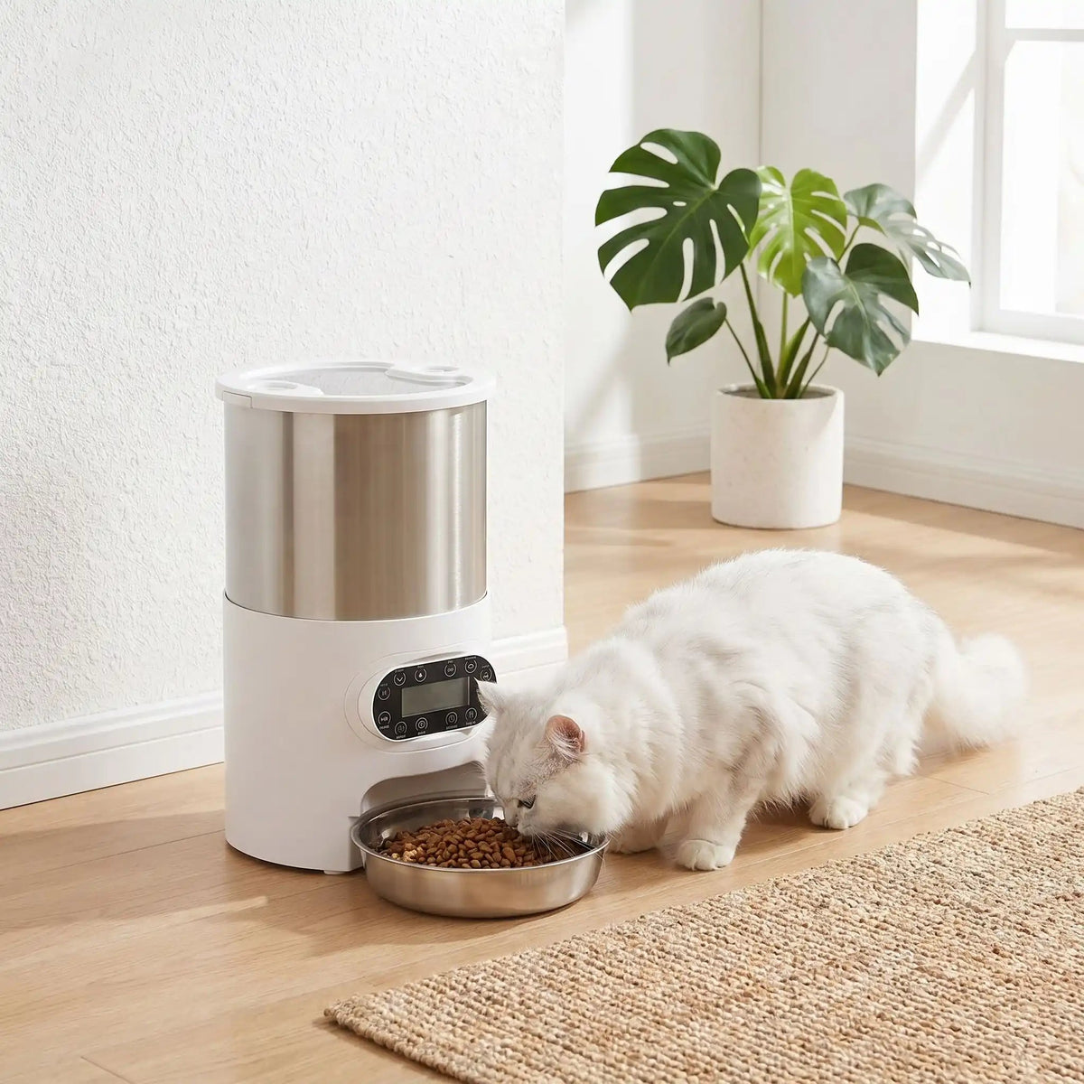 DISTRIBUTEUR AUTOMATIQUE CROQUETTES CHAT | 4.5 L - Leschamour