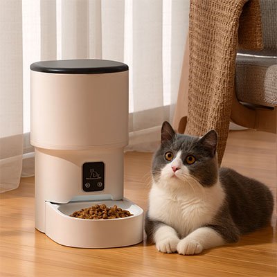 Distributeur croquette chat automatique 4l