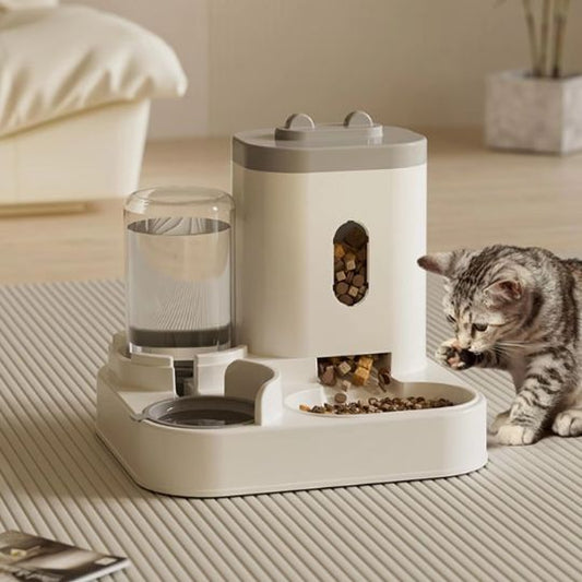 DISTRIBUTEUR CROQUETTE CHAT | AVEC FONTAINE - Leschamour