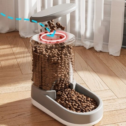 DISTRIBUTEUR CROQUETTE CHAT | CROQUETTES ET EAU - Leschamour