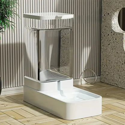 Distributeur croquette et eau chat gravité 3 L