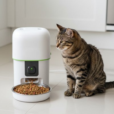 Distributeur croquettes chat connecté 4 L