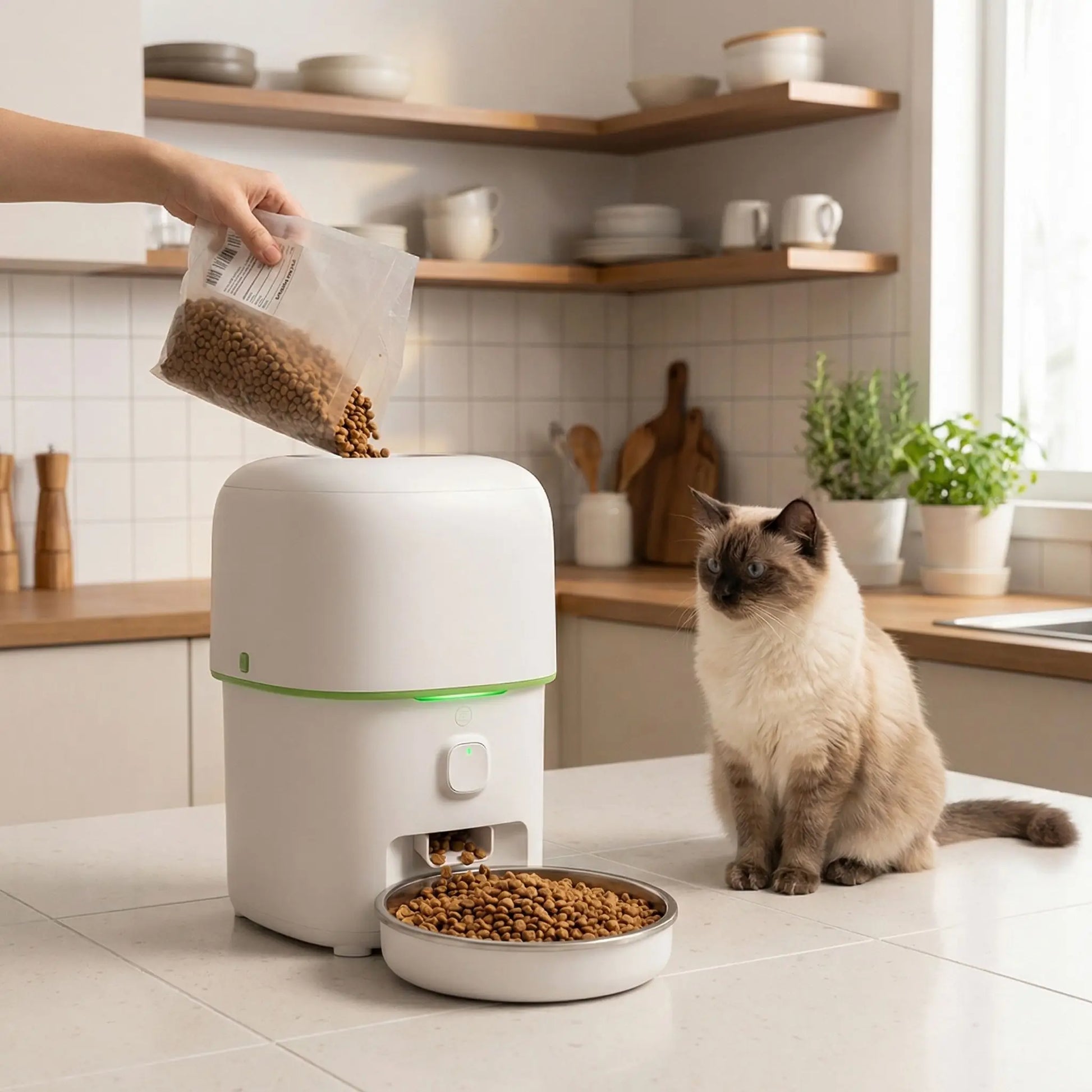 Distributeur croquettes chat connecté wifi