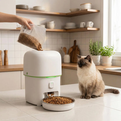 Distributeur croquettes chat connecté wifi