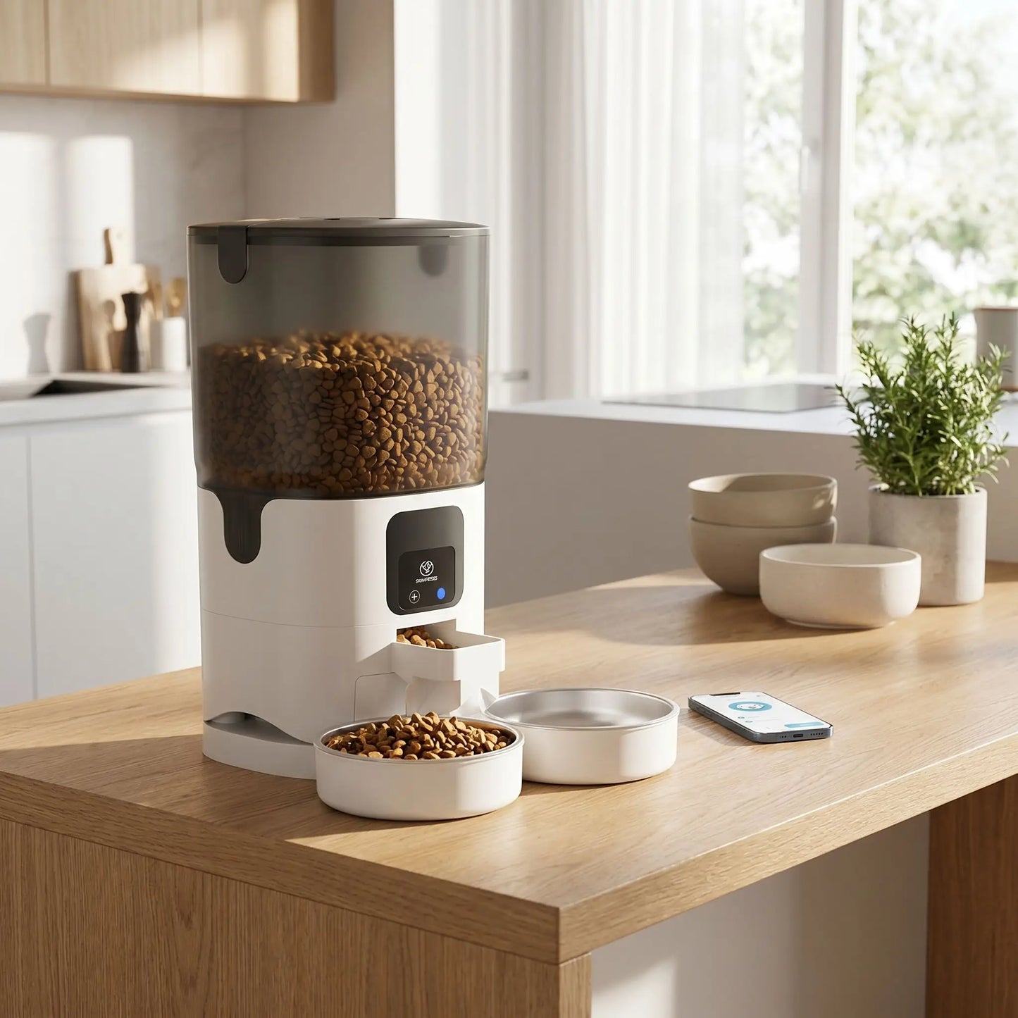distributeur croquettes chat programmable wifi 5L