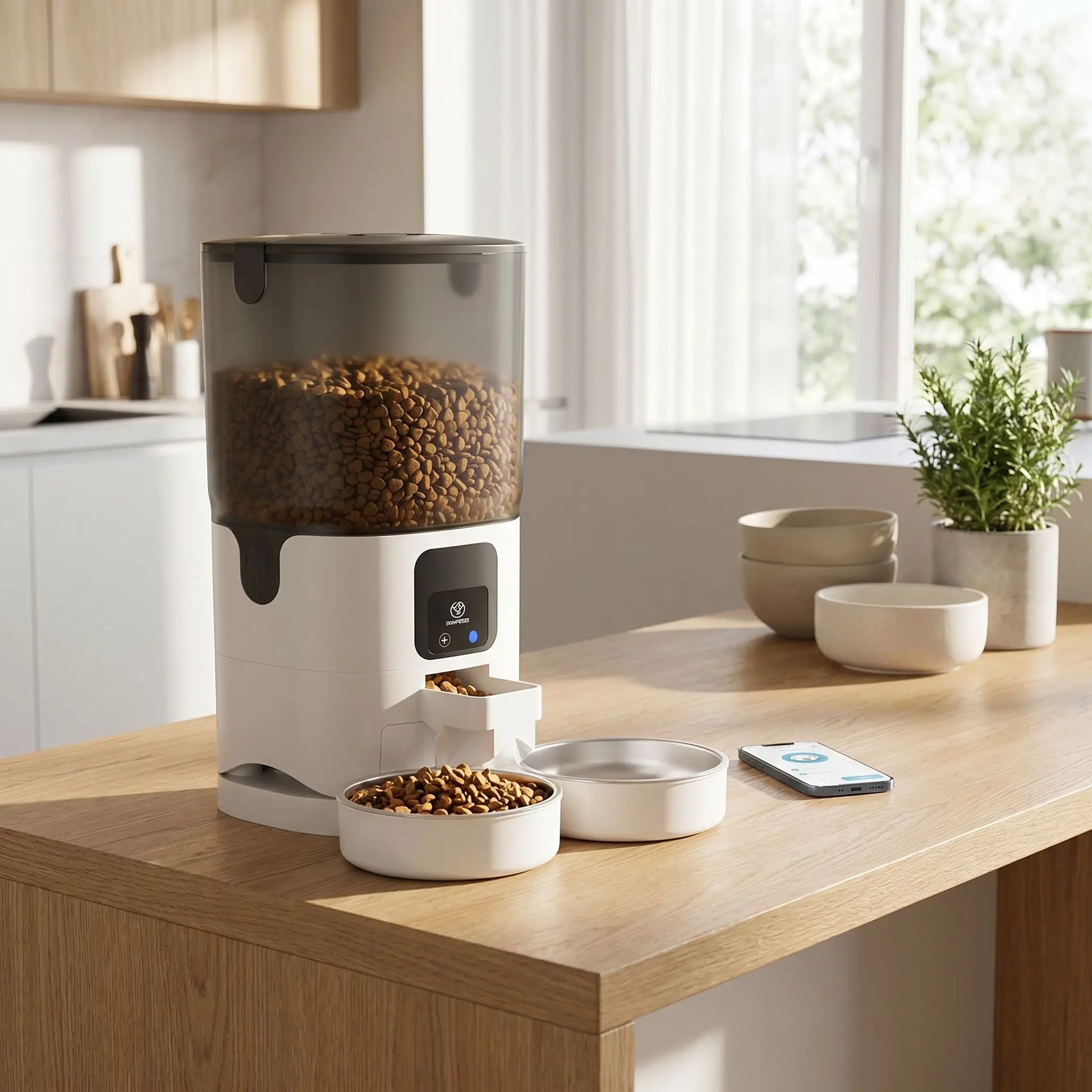 distributeur croquettes chat programmable wifi 5L