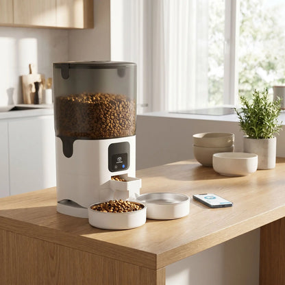 distributeur croquettes chat programmable wifi 5L
