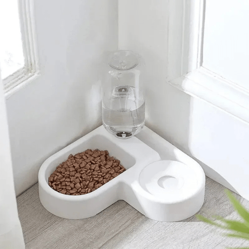 DISTRIBUTEUR CROQUETTES ET EAU CHAT | SPÉCIAL ANGLE - Leschamour