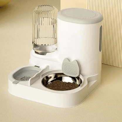 DISTRIBUTEUR CROQUETTES POUR CHAT | 2 EN 1 - Leschamour
