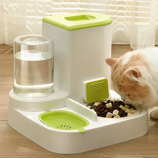 DISTRIBUTEUR CROQUETTES POUR CHAT | ANTI - DÉVERSEMENT - Leschamour