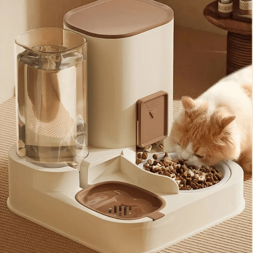 DISTRIBUTEUR CROQUETTES POUR CHAT | GRANDE CAPACITÉ - Leschamour