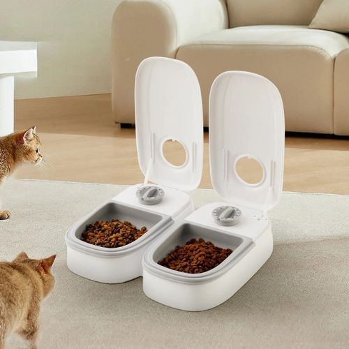 DISTRIBUTEUR DE CROQUETTE POUR CHAT | PROGRAMMABLE - Leschamour