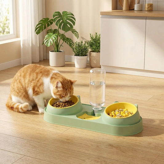 distributeur eau croquette 3 en 1