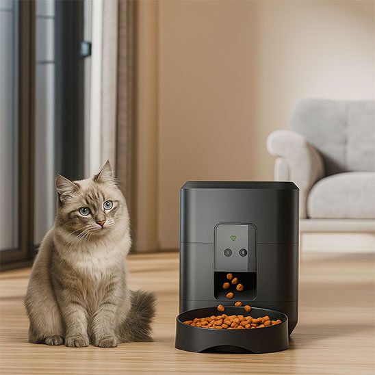 Distributeur nourriture pour chat automatique 2L