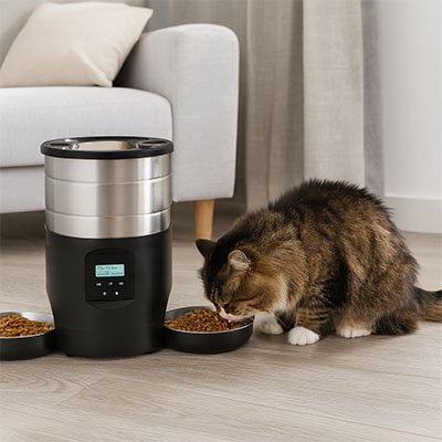Distributeur nourriture pour chat automatique 4.5 l