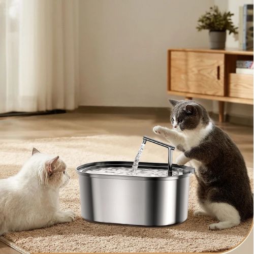 filtre fontaine à eau chat pour fontaine en acier inoxydable