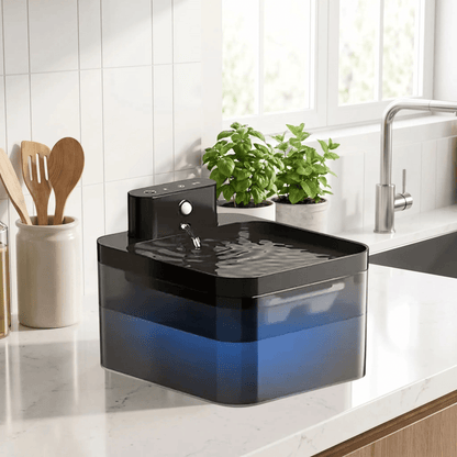 FONTAINE A EAU CHAT SANS FILS | RECHARGEABLE 2L - Leschamour